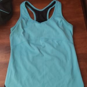 Womens jogging top with built in bra